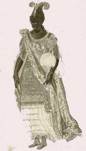 Female Performer in the Masque of Blackness (1605)