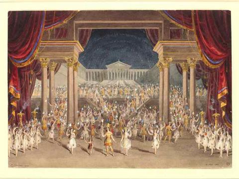 A Midsummer Night's Dream, Set Design for Palace of Theseus, Finale, Princess Theatre, London, 1856