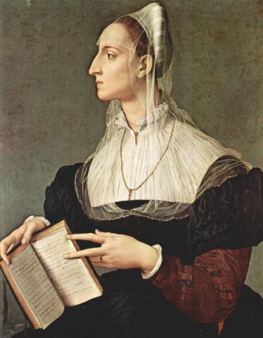 Angelo Bronzino (1503 - 1572): portrait of Laura Battiferri