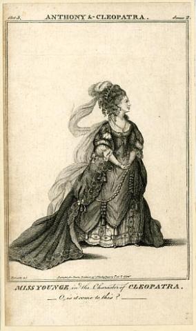 Antony and Cleopatra, Elizabeth Younge as Cleopatra, 1772