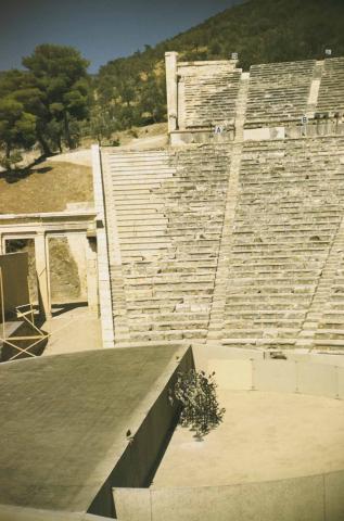 Epidaurus stage from the side