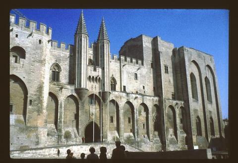 Facade of the Papal Palace at Avignon