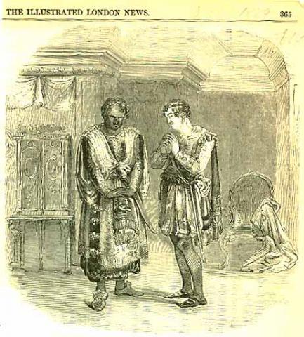 Othello: Mr. Wallace as Othello and Mr. Macready as Iago