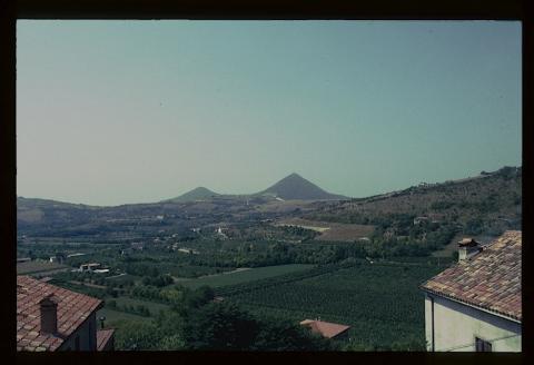 Petrarch's mountain view from his house at Arqua Petrarca