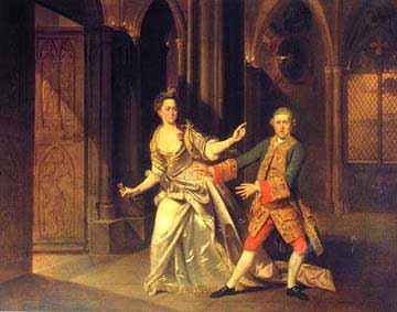 The Macbeths: David Garrick and Hannah Pritchard by Johann Zoffany (1733-1810)