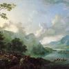 George Barrett, Sr.: View of Windermere Lake, Early Morning (1781)