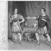 Julius Caesar, Edward Loomis Davenport (1815-1877) as Brutus, William Charles Macready (1793-1873) as Cassius