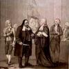 Merchant of Venice, Charles Macklin (1697?-1797) as Shylock and Elizabeth Young (1740-1797) as Portia