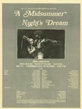 A Midsummer Night's Dream, Berkeley Shakespeare Program, 1980 (Program) 