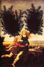 Apollo and Daphne by Antonio Pollaiuolo (1429? - 1498)