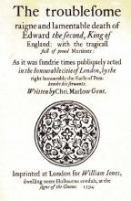Edward II, Title Page (1594 Edition)