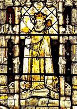 King Edgar: Reigned, 1 October 959 - 8 July 975 (from All Souls College Chapel).