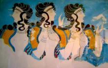 Minoan Ladies In Blue