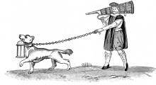 Much Ado About Nothing, III.iii., Dogberry? - "The Constable of the Watch with his Dog," 1600