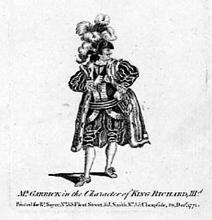 Richard III: Garrick as Richard III, London, Drury Lane Theatre, 1769