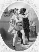 Romeo and Juliet: James William Wallack (1818-1873) as Mercutio, 1859.