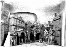 Romeo and Juliet, Sketch for the Set in Act III, 1867