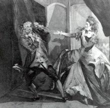 The Macbeths: David Garrick and Hannah Pritchard by Henry Fuseli (1741-1825)