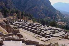 The Winter's Tale, Act 1: Delphi: the Temple of Apollo, site of the Oracle which Leontes consults.